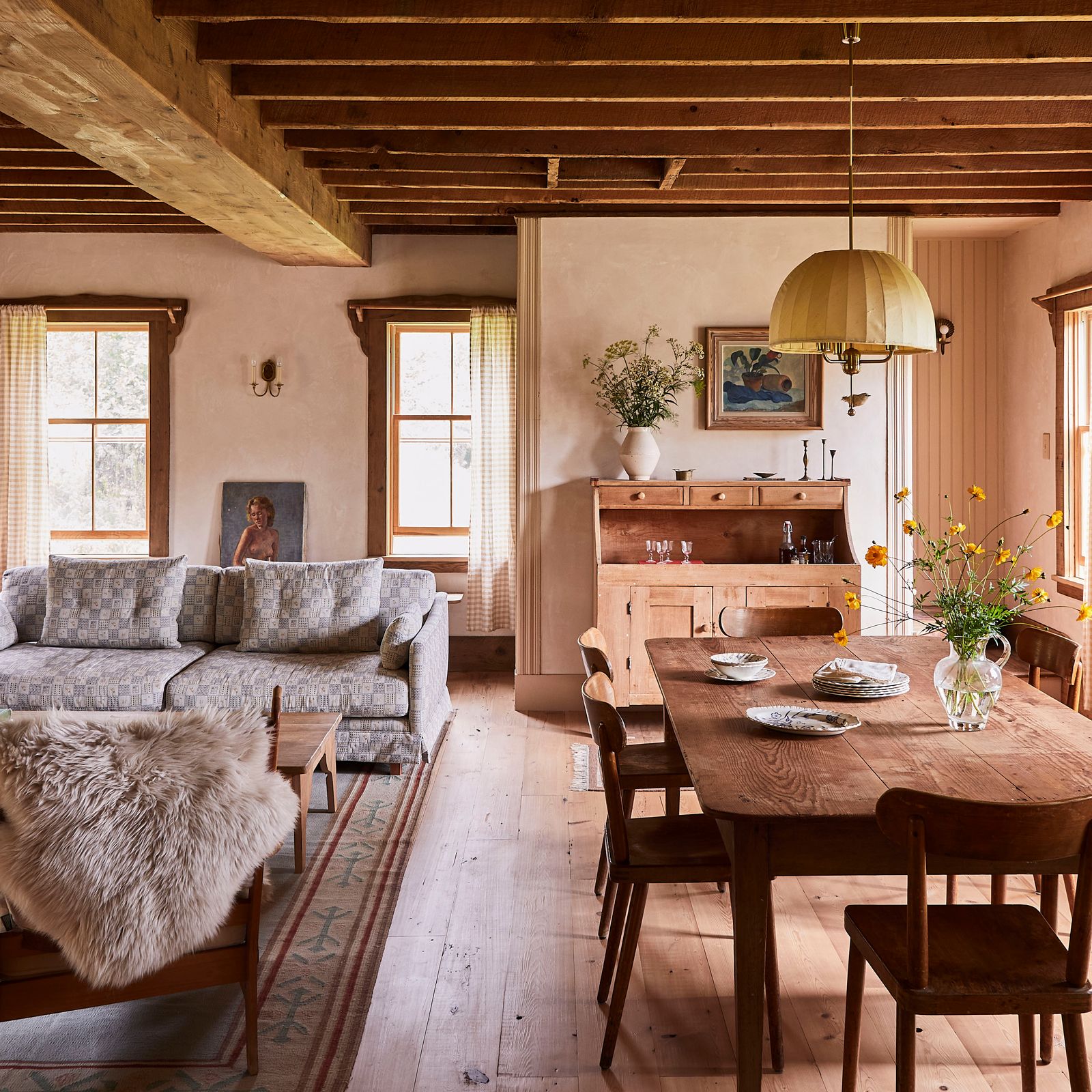 A charmingly rustic farmhouse in Upstate New York renovated by a pair of interior designers