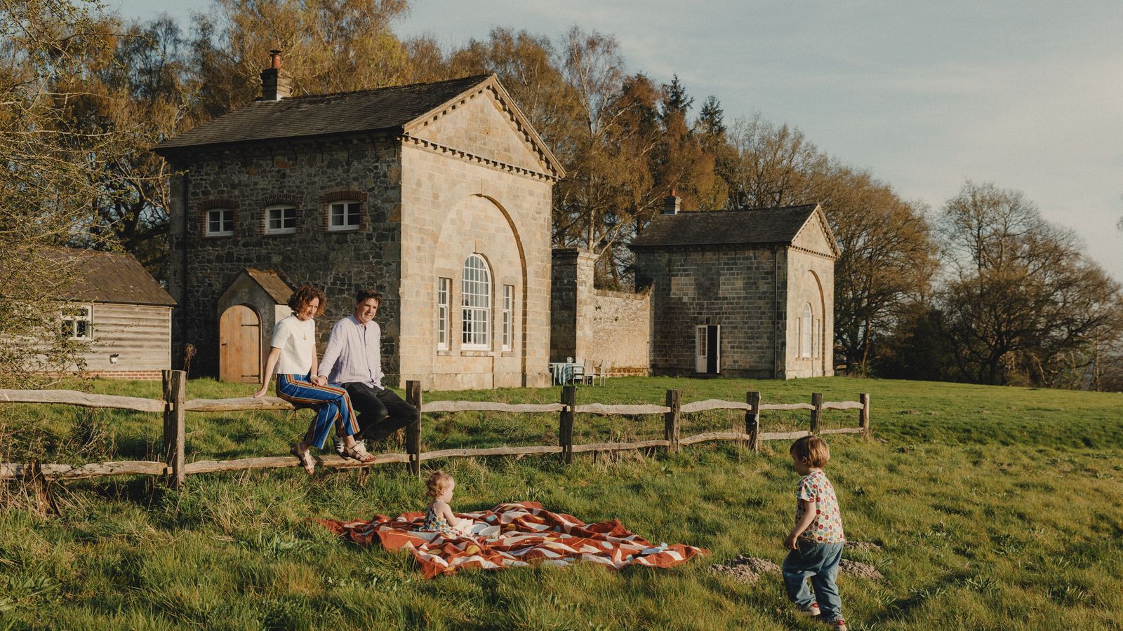 An eccentric pair of Georgian follies transformed into a gloriously creative family home