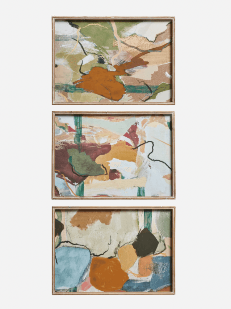 Image may contain Canvas Art Modern Art Painting Home Decor Collage and Person